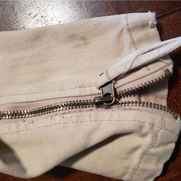 Free People pink belted motto jean denim jacket XS - Picture 4 of 11